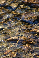 water and stones