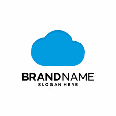 cloud logo design vector template illustration