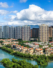The fast-growing residential area of Sanya City
