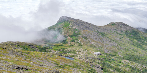 Mount Monroe Lake In The Clouds Hut - Panoramic