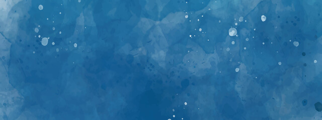 Abstract art blue paint background with liquid fluid grunge texture. Art abstract blue watercolor paint texture background. Stylish and beautiful watercolor concept vector design for wallpapers. 