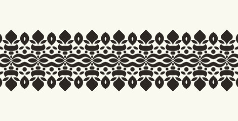 ornament style ethnic seamless borders