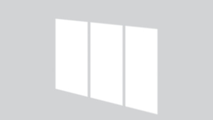 Window sunlight and shadow overlay for white wall mockups. Transparent vector effect for realistic light imitation