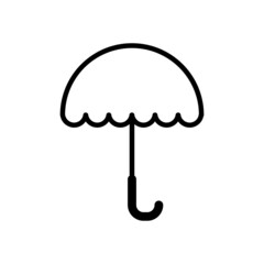 Umbrella line icon vector