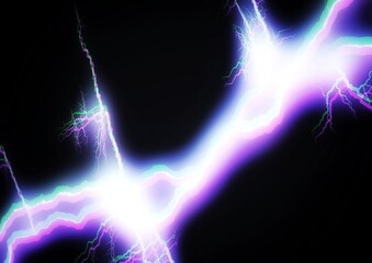 抽象的な稲妻のイラスト