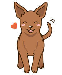 なつくミニチュアピンシャー（レッド）