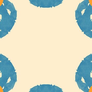 Blue, white and yellow abstract pattern background for social media posts on Instagram