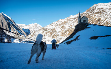 winter landscape in the italian alps