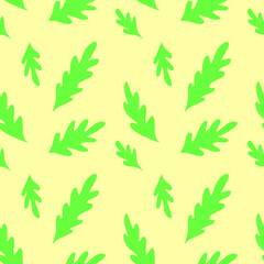 seamless background pattern with leaves botanic style