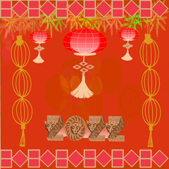 Fototapeta na wymiar chinese new decoration,vector illustration 