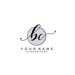 BC initial  Luxury logo design collection