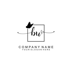 BW initial  Luxury logo design collection