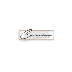CN initial Signature logo template vector