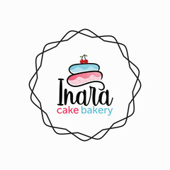 Cake and Bakery Logo Images Stock Vectors