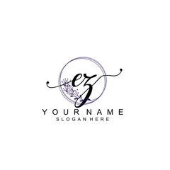 EZ initial  Luxury logo design collection