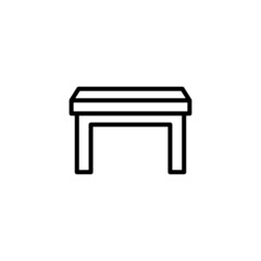 Table vector line icons. Premium linear symbols pack.