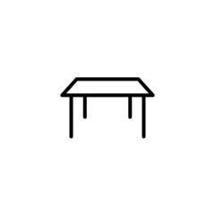 Table vector line icons. Premium linear symbols pack.