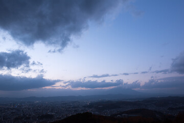 大空に広がる雲
