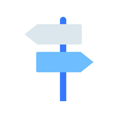Direction board Vector icon which is suitable for commercial work and easily modify or edit it


