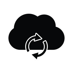 Cloud sync Vector icon which is suitable for commercial work and easily modify or edit it

