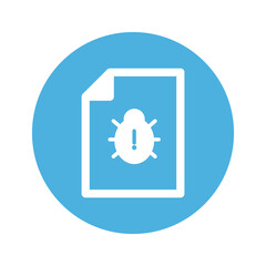 Bug report Vector icon which is suitable for commercial work and easily modify or edit it

