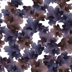 Full Seamless Floral Pattern Vector for Girls and Womens dress background fabric print. multi colored leaf illustration design fashion textile.