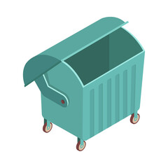 Open Garbage Container Composition