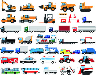 働く車・重機・トラック © ROKUDANDA