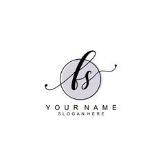 FS initial Luxury logo design collection