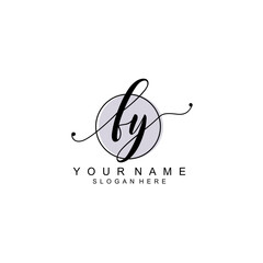 FY initial Luxury logo design collection