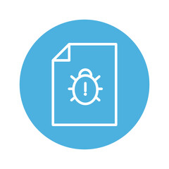 Bug report Vector icon which is suitable for commercial work and easily modify or edit it

