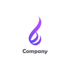 Letter B calligraphic logo