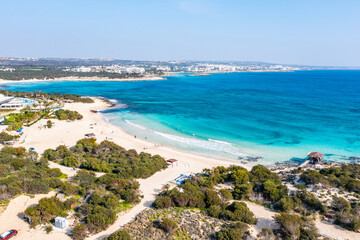 Fototapeta na wymiar Makronissos beach