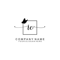 IO initial Luxury logo design collection