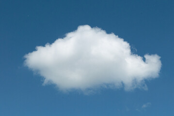 blue sky with cloud closeup