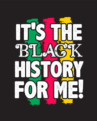 black history month t-shirt design.