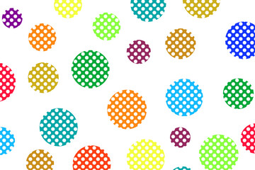 Light multicolor background, colorful vector texture with circles. Splash effect banner. Dotted abstract illustration with blurred drops of rain. Pattern for web page, banner,poster, card