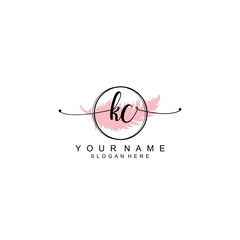 KC initial Luxury logo design collection