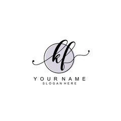 KF initial Luxury logo design collection