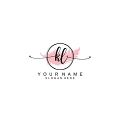 KL initial Luxury logo design collection