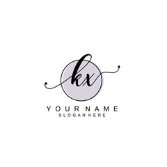 KX initial Luxury logo design collection