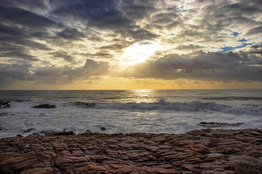 sunset over the sea