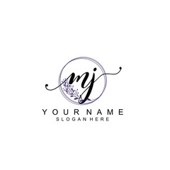 MJ initial Luxury logo design collection