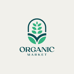 Agriculture Farm Organic Product Logo Template