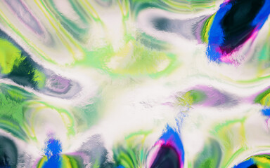 Abstract gradient liquid, 3d rendering.