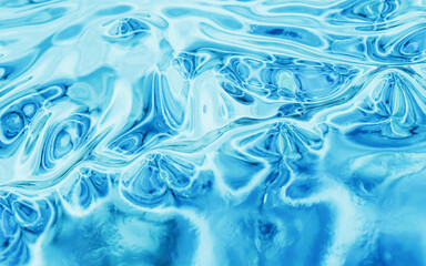 Obraz premium Abstract flowing liquid, 3d rendering.