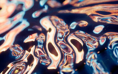 Abstract flowing liquid, 3d rendering.