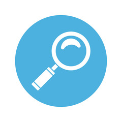 Magnifier Vector icon which is suitable for commercial work and easily modify or edit it

