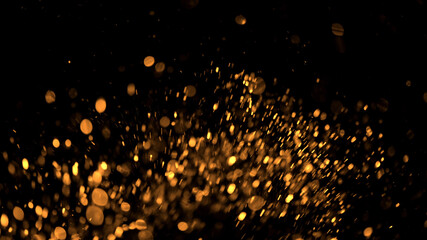 light bokeh gold texture overlay background
