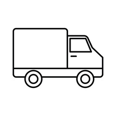 Truck Vector icon which is suitable for commercial work and easily modify or edit it

